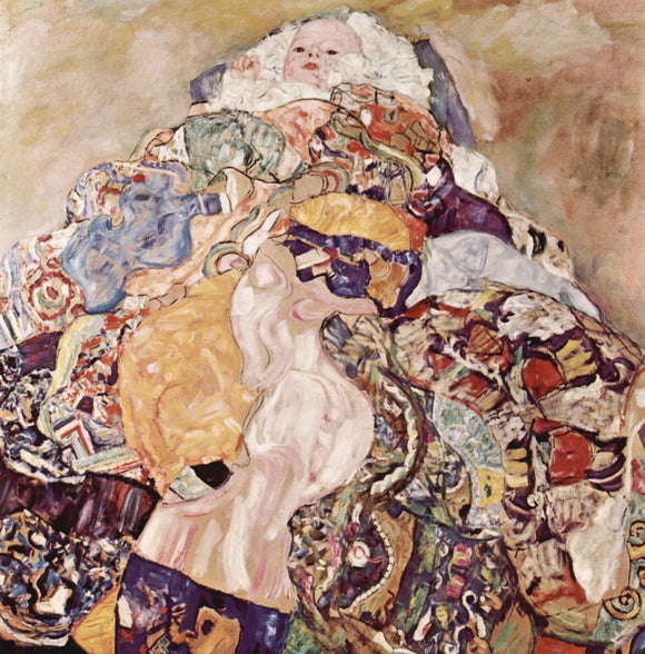  Gustav Klimt A Baby - Canvas Art Print