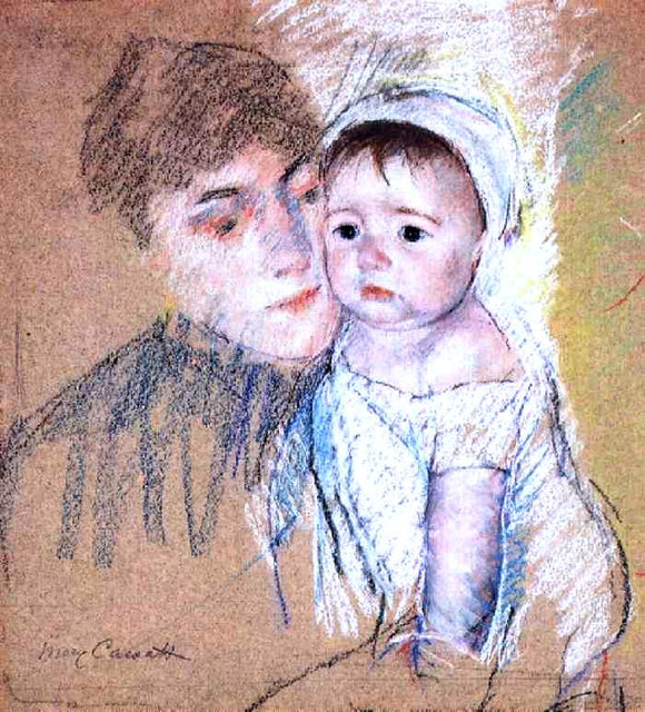  Mary Cassatt Baby Bill in Cap and Shift - Canvas Art Print