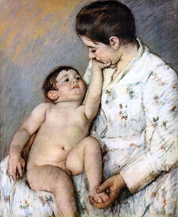  Mary Cassatt Baby's First Caress - Canvas Art Print