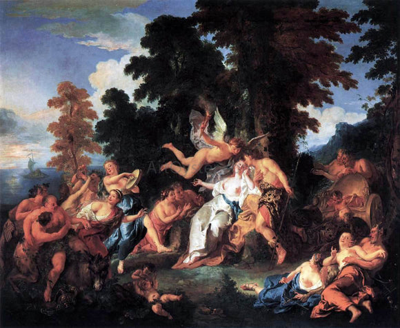  Francois De Troy Bacchus and Ariadne - Canvas Art Print