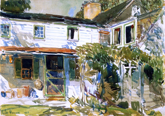  Frederick Childe Hassam Back of the Old House - Canvas Art Print