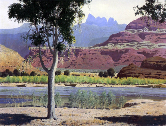  James Swinnerton Bank of the Colorado River - Canvas Art Print
