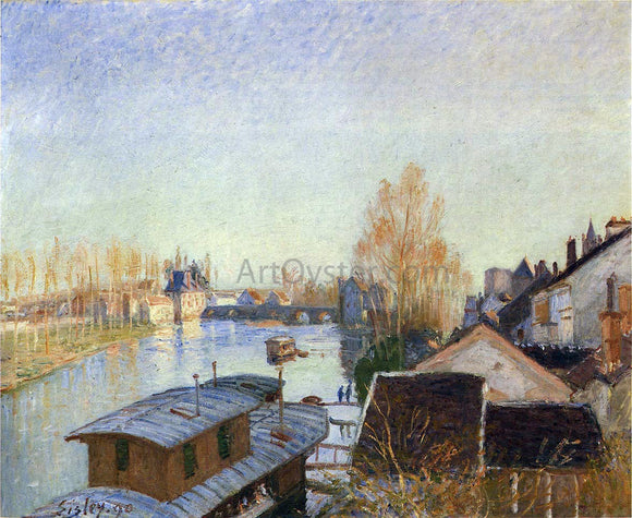  Alfred Sisley Banks of the Loing near Moret - Canvas Art Print