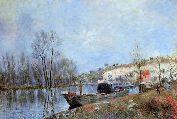  Alfred Sisley Banks of the Loing Towards Moret - Canvas Art Print