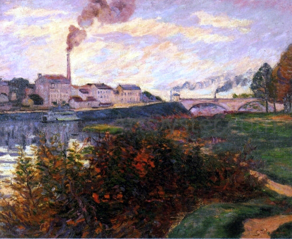  Armand Guillaumin Banks of the Marne - Canvas Art Print