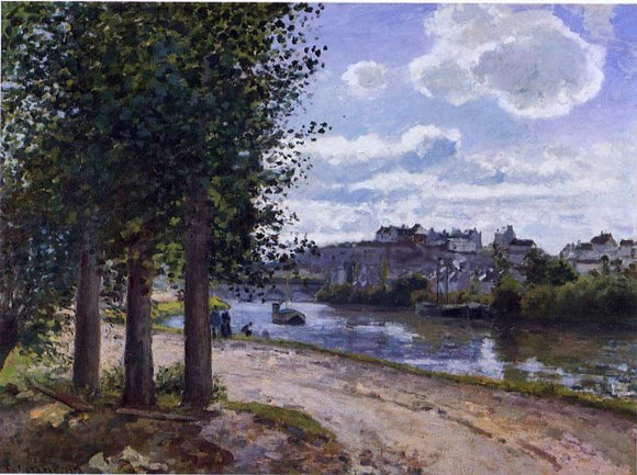  Camille Pissarro Banks of the Oise - Canvas Art Print