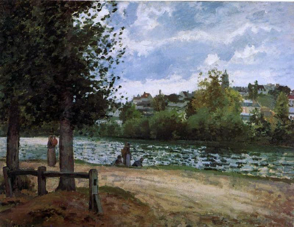 Camille Pissarro Banks of the Oise in Pontoise - Canvas Art Print