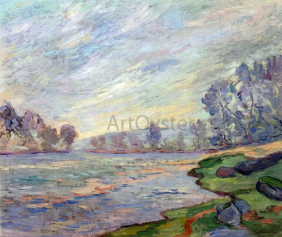  Armand Guillaumin Banks of the River - Canvas Art Print