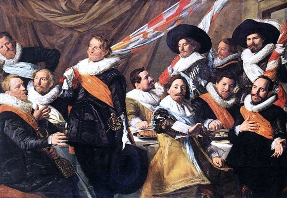  Frans Hals Banquet of the Officers of the St George Civic Guard Company - Canvas Art Print