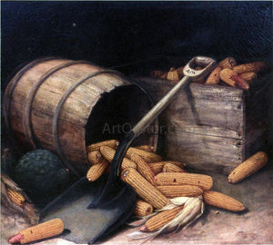  Alfred Montgomery Barrel and Box of Corn with Scoup - Canvas Art Print