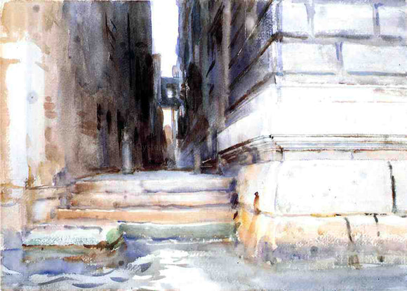  John Singer Sargent Base of a Palace - Canvas Art Print