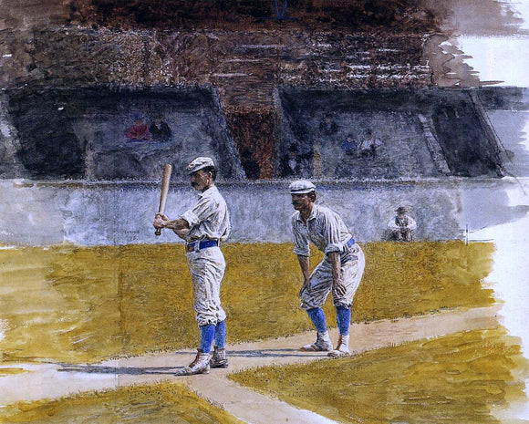  Thomas Eakins Baseball Players Practicing - Canvas Art Print