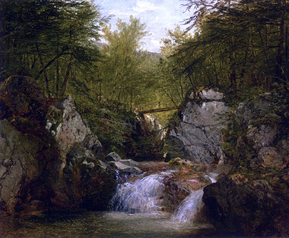  John Frederick Kensett Bash Bish Falls - Canvas Art Print