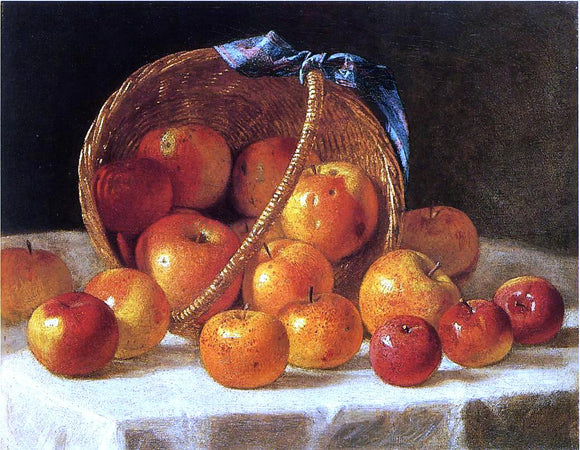  John F Francis Basket of Apples - Canvas Art Print