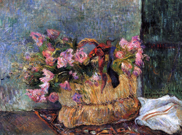  Paul Gauguin Basket of Flowers - Canvas Art Print