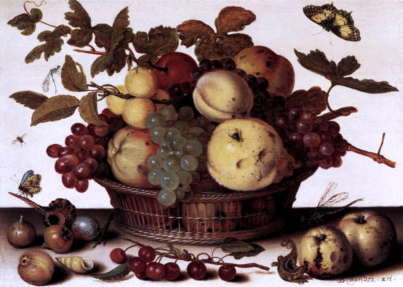  Balthasar Van der Ast Basket of Fruits - Canvas Art Print