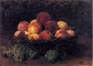  Henri Fantin-Latour Basket of Peaches - Canvas Art Print