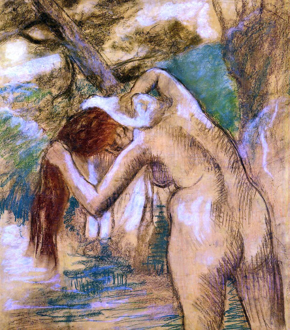  Edgar Degas Bather by the Water - Canvas Art Print