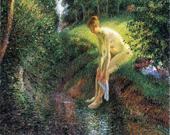  Camille Pissarro Bather in the Woods - Canvas Art Print