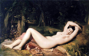  Theodore Chasseriau A Bather Sleeping Near a Spring - Canvas Art Print