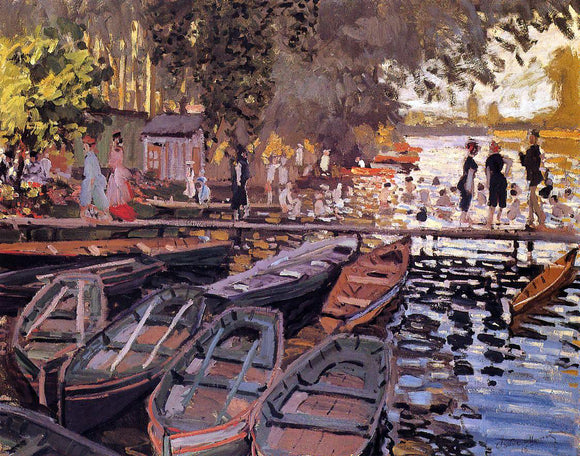  Claude Oscar Monet Bathers at La Grenouillere - Canvas Art Print