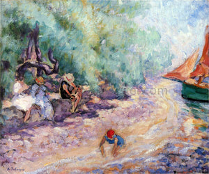  Henri Lebasque Bathers by the River - Canvas Art Print