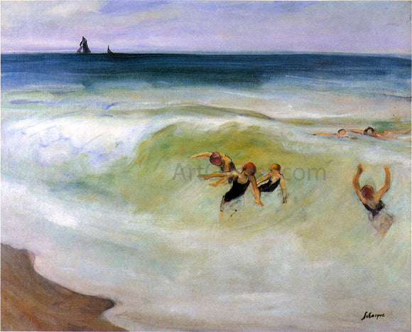  Henri Lebasque Bathers in the Sea - Canvas Art Print