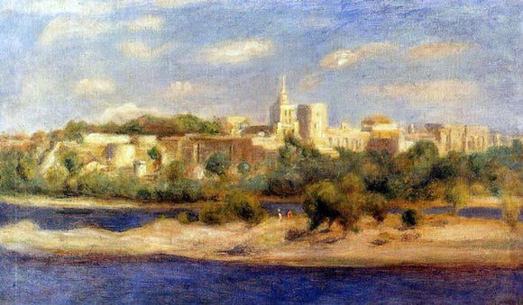 Pierre Auguste Renoir Bathers on the Banks of the Thone in Avignon - Canvas Art Print