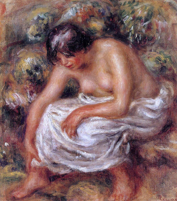  Pierre Auguste Renoir Bathing - Canvas Art Print