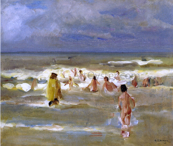  Max Liebermann Bathing Boys - Canvas Art Print