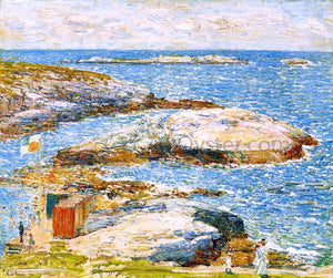  Frederick Childe Hassam Bathing Pool, Appledore - Canvas Art Print