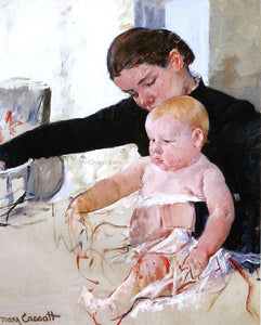  Mary Cassatt Bathing the Young Heir - Canvas Art Print