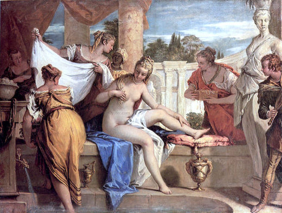  Sebastiano Ricci Bathsheba in her Bath - Canvas Art Print