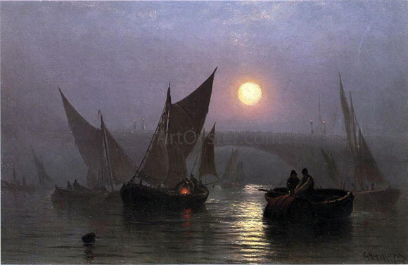  Charles Henry Gifford Battersea Bridge, London - Canvas Art Print