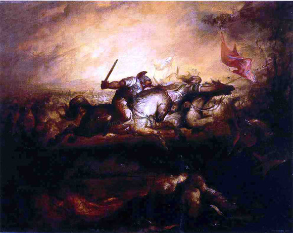  William Rimmer Battle of the Amazons - Canvas Art Print