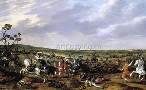  Esaias Van de Velde Battle Scene in an Open Landscape - Canvas Art Print