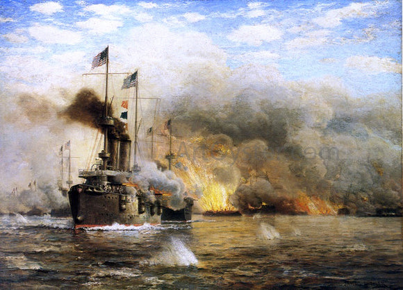  James Gale Tyler Battleships at War - Canvas Art Print