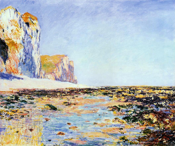  Claude Oscar Monet Beach and Cliffs at Pourville, Morning Effect - Canvas Art Print
