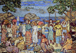  Maurice Prendergast Beach at Gloucester - Canvas Art Print