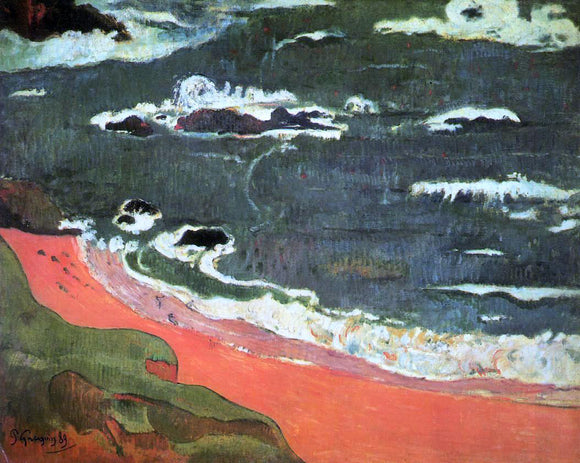  Paul Gauguin Beach at Le Pouldu - Canvas Art Print
