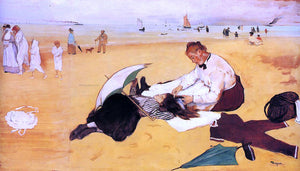  Edgar Degas Beach Scene - Canvas Art Print