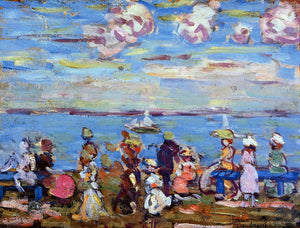  Maurice Prendergast Beach Scene No. 4 - Canvas Art Print