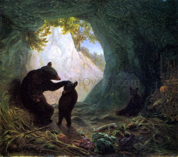  William Holbrook Beard Bear and Cubs - Canvas Art Print