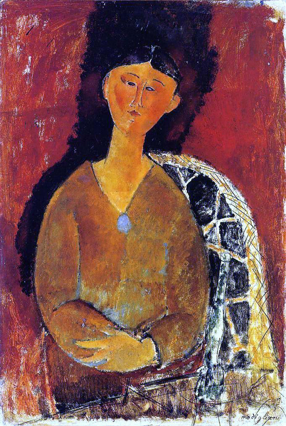  Amedeo Modigliani Beatrice Hastings, Seated - Canvas Art Print