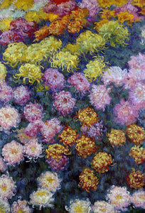  Claude Oscar Monet Bed of Chrysanthemums - Canvas Art Print
