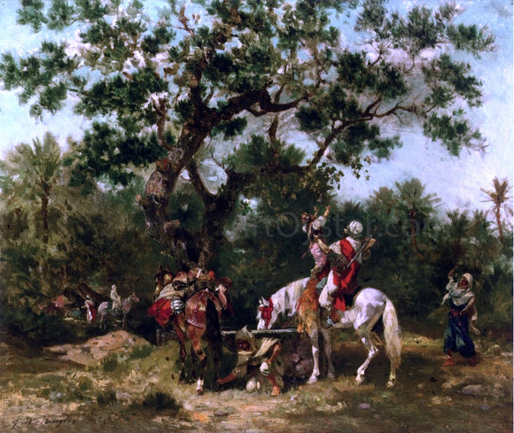  Georges Washington Bedouins Gathering Food - Canvas Art Print