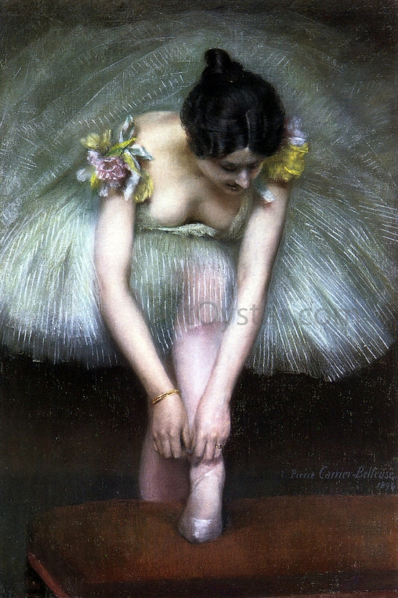  Pierre Carrier-Belleuse Before the Dance - Canvas Art Print
