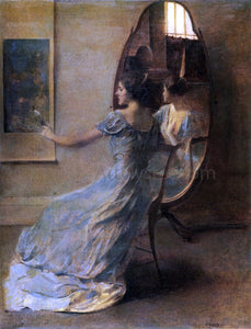  Thomas Wilmer Dewing Before the Mirror - Canvas Art Print