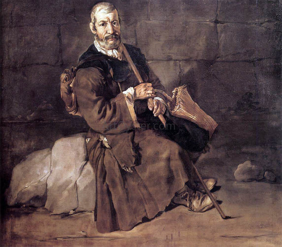  Giacomo Ceruti Beggar Resting - Canvas Art Print