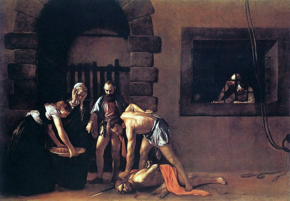  Caravaggio Beheading of Saint John the Baptist - Canvas Art Print